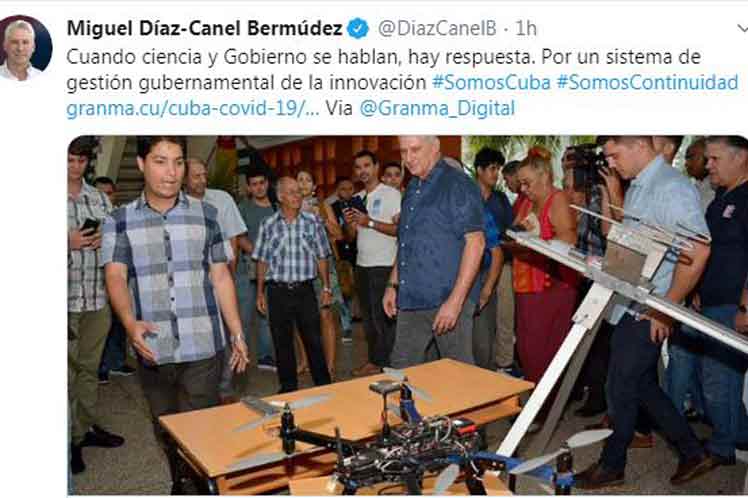 Presidente de Cuba defiende gestión gubernamental de la innovación
