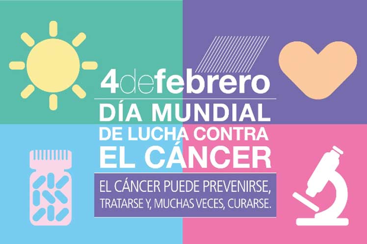 Banner alegórico a la lucha contra el cáncer