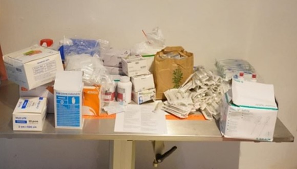 Medicamentos donados por el grupo Hch cuba hifle. Foto: Embacuba Alemania Medicamentos donados por el grupo Hch cuba hifle. Foto: Embacuba Alemania