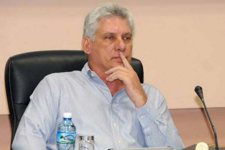 presidente de los Consejos de Estado y de Ministros de Cuba, Miguel Díaz-Canel Bermúdez