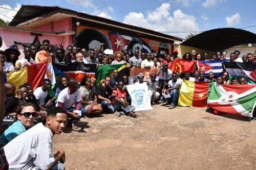 Integrantes de la Brigada Juvenil Internacional