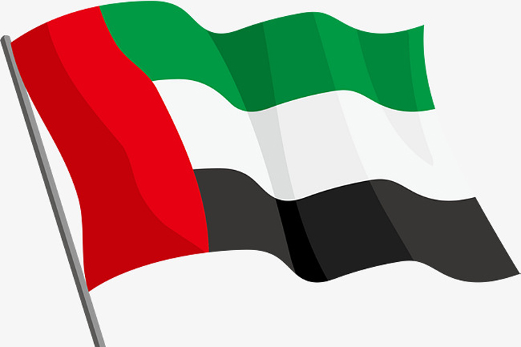  Bandera de Emiratos Árabes Unidos (EAU) 