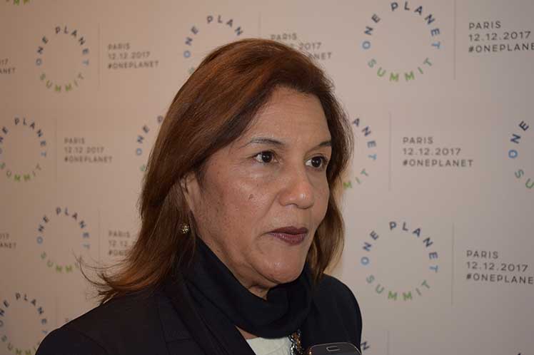La ministra de Ciencia, Tecnología y Medio Ambiente de Cuba, Elba Rosa Pérez