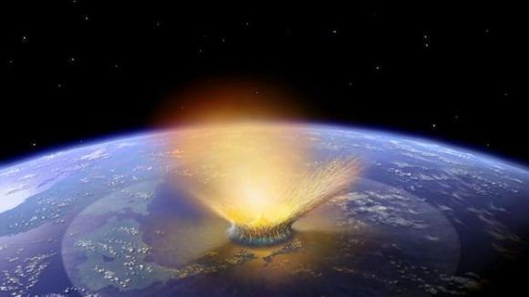 Asteroide en la tierra