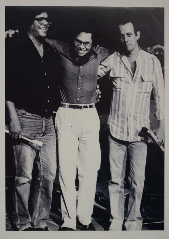Pablo, Leo Brouwer y Silvio. Foto: Archivo.