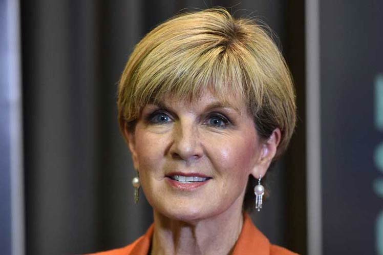 Ministra de Asuntos Exteriores de Australia, Julie Bishop