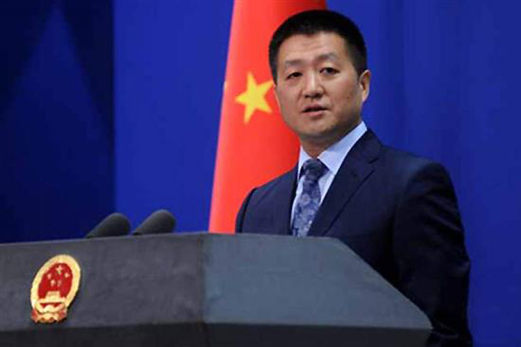 Lu Kang, vocero del Ministerio de Relaciones Exteriores