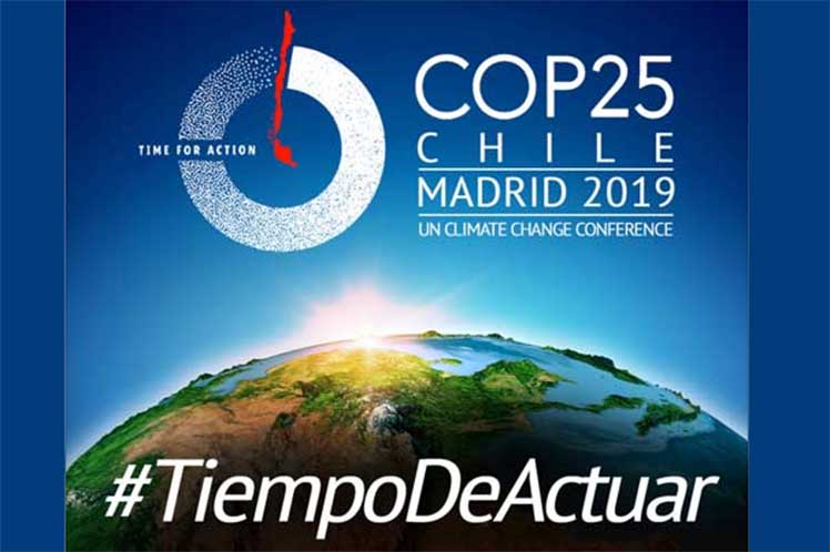 Banner de la Convención Climática COP25