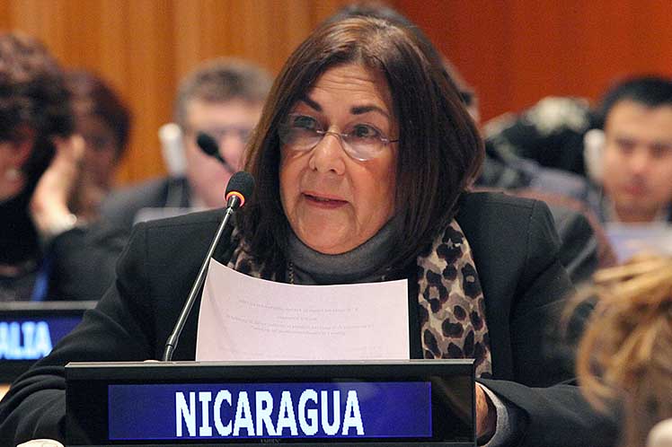 María Rubiales, representante de Nicaragua en ONU