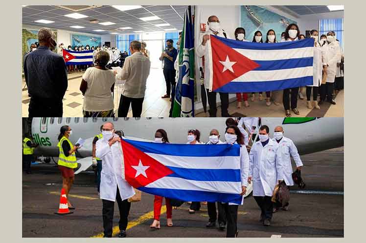 Brigada médica cubana en Martinica, territorio francés