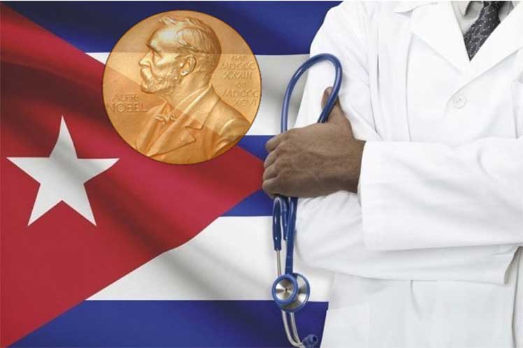 Imagen alegórica a la solidaridad médica cubana
