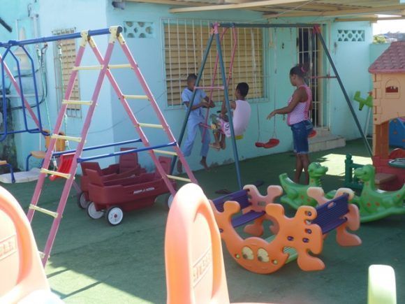 Aula ubicada en el Hospital Infantil Sur Docente Antonio María Béguez César (La Colonia), de Santiago de Cuba