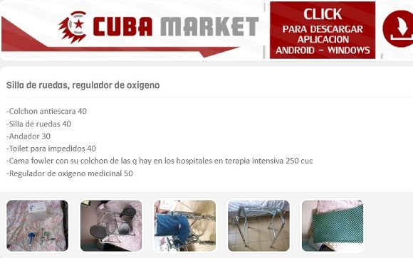 ¿De qué lugares sale una cama fowler, un regulador de oxígeno y otros equipamientos sanitarios? Foto: Captura de pantalla.