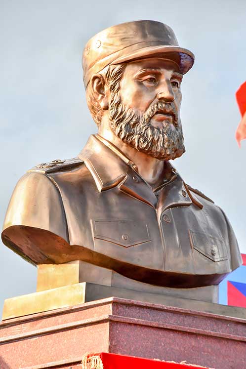 Busto de Fidel Castro