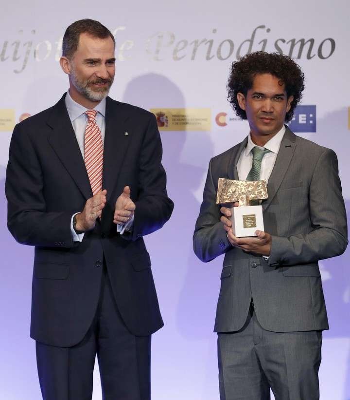 Yander Zamora recibe el premio Rey de España