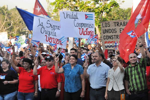 Acto por el 1ro. de Mayo en la Colina Lenin