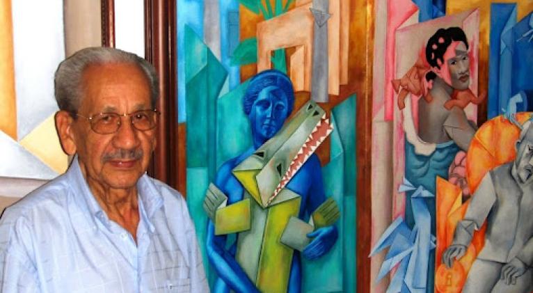 Pintor cubano Adigio Benítez