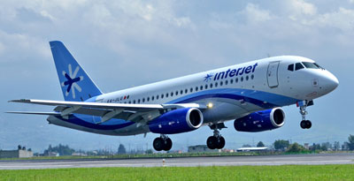 Avión compañía mexicana Interjet