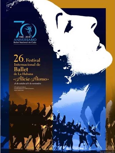 Cartel del Festival Internacional del Ballet Nacional de Cuba 2018
