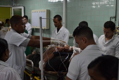 Atención médica a heridos del accidente de tránsito ocurrido el 10 de enero de 2019 