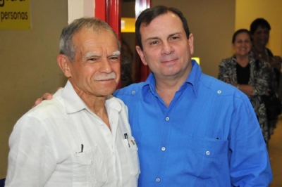 Líder independentista puertorriqueño Oscar López Rivera y Fernando González