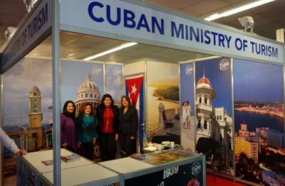 Stand de Cuba en la  XXIX Feria Internacional de Turismo de Belgrado