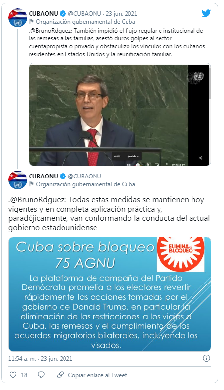 ministro de Relaciones Exteriores de Cuba