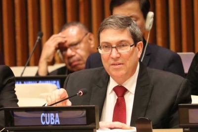 canciller cubano, Bruno Rodríguez en la ONU