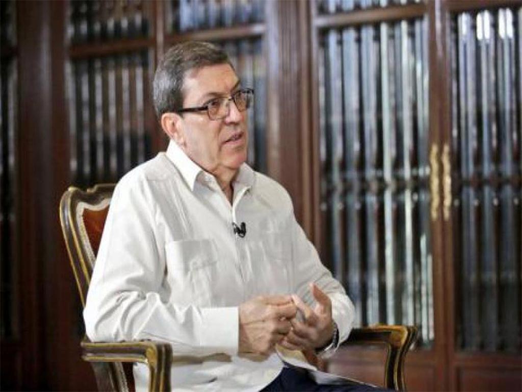 canciller de la isla, Bruno Rodríguez
