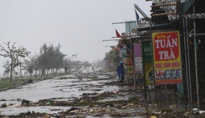 Daños en Vietnam por embate de Tifón