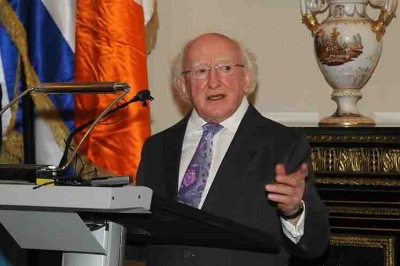 El presidente de Irlanda, Michael Higgins