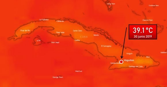 Imagen alegórica al nuevo récord de calor en Cuba: 39.1 grados Celsius