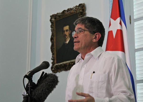 Carlos Fernández de Cossío, director general de Estados Unidos de la Cancillería cubana