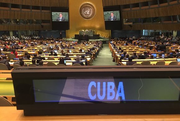 Cuba en la Asamblea General de Naciones Unidas.