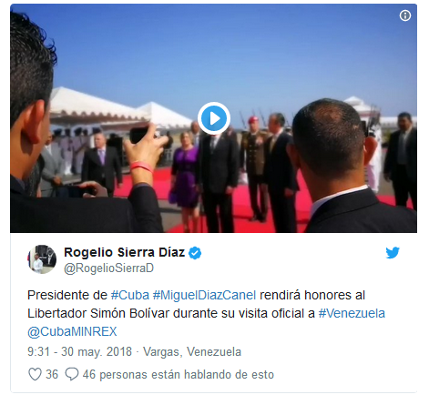 Presidente de #Cuba #MiguelDiazCanel rendirá honores al Libertador Simón Bolívar durante su visita oficial a #Venezuela