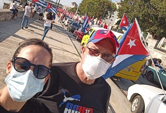 caravana contra el Bloqueo en La Habana caravana contra el Bloqueo en La Habana