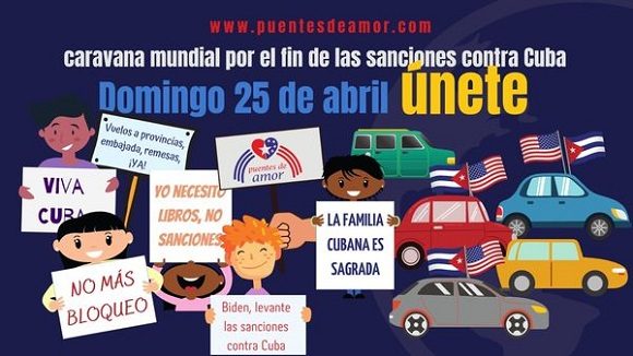 caravana mundial contra el bloque