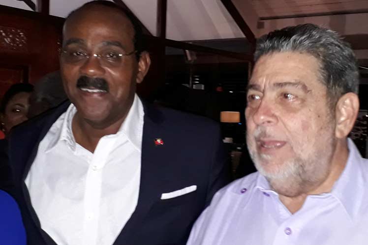 El primer ministro de San Vicente y las Granadinas, Ralph Gonsalves