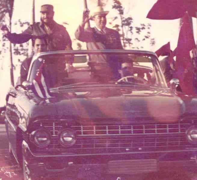 Leonid I. Brezhnev,  y el Comandante en Jefe Fidel Castro Ruz