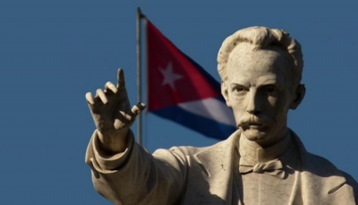 José Martí y la bandera cubana