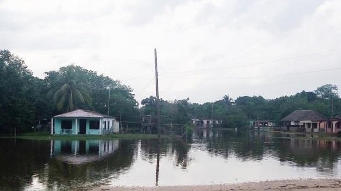 Las inundaciones persisten en algunos puntos de la Ciénaga de Zapata