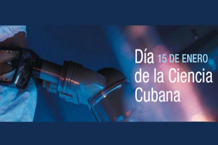 Banner alegórico al Día de la Ciencia Cubana