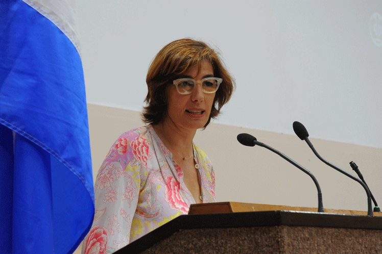 La representante del Programa Mundial de Alimentos (PAM) en Cuba, Laura Melo