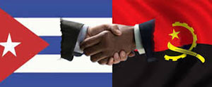 Imagen alegórica a la solidaridad de Cuba y Angola