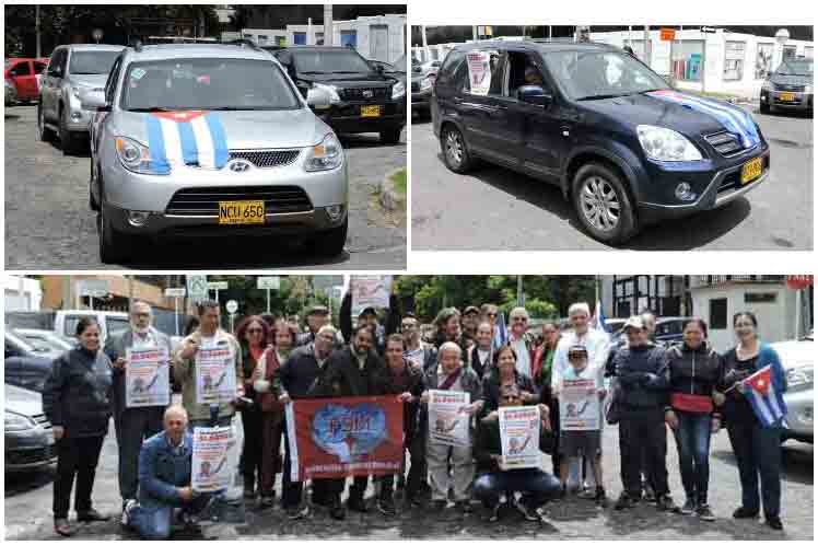 caravana contra el bloqueo económico, comercial y financiero impuesto a Cuba por Estados Unidos