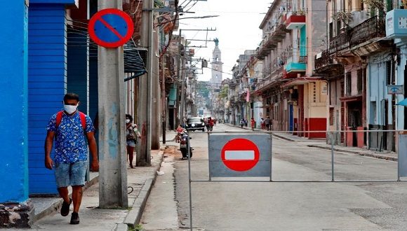 Calles de La Habana, en tiempos de COVID-19. Foto: EFE/ Archivo.