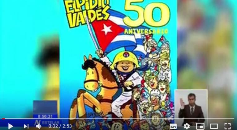 Banner alegórico a Elpidio Valdés