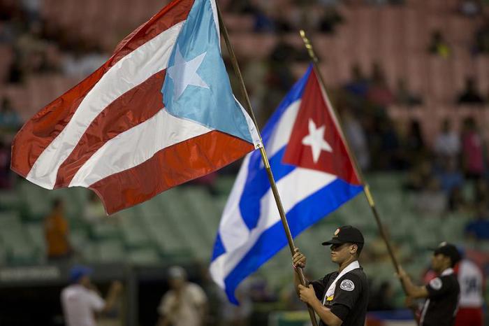 Banderas de Cuba y Puerto Rico