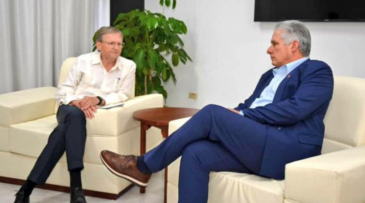 Dialogó Díaz-Canel con presidente de Comité Empresarial Rusia-Cuba
