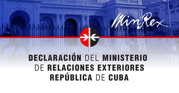 Banner alegórico al MINREX